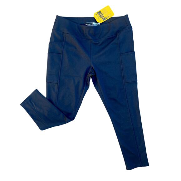 NWT Carhartt black fitted leggings size L (12-14) - Picture 1 of 4